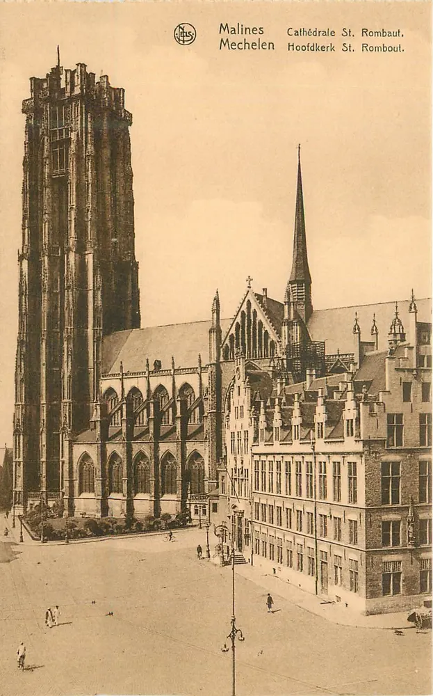 Malines - Catedral de São Rombaut — editor Nels, n° 14 - Frente