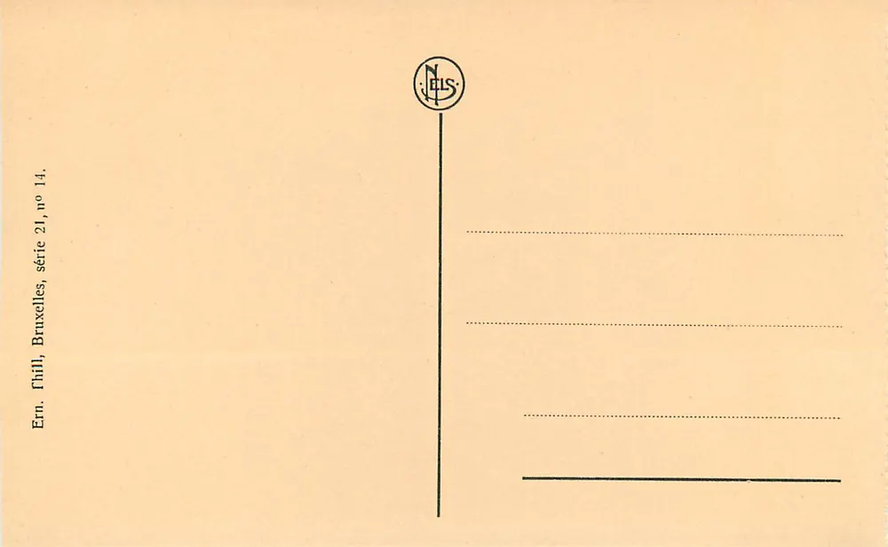 Malines - Catedral de São Rombaut — editor Nels, n° 14 - Verso