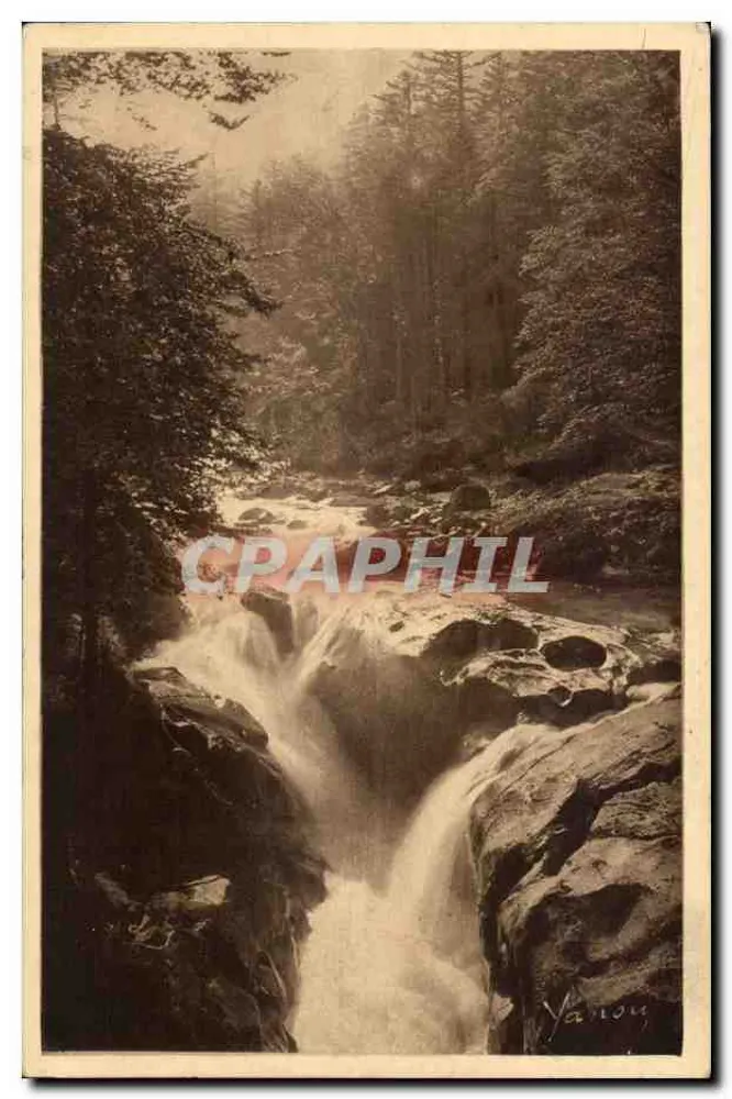 Cascata do Pas de l'Ours — Cauterets — editor Yanon, n°120 - Frente