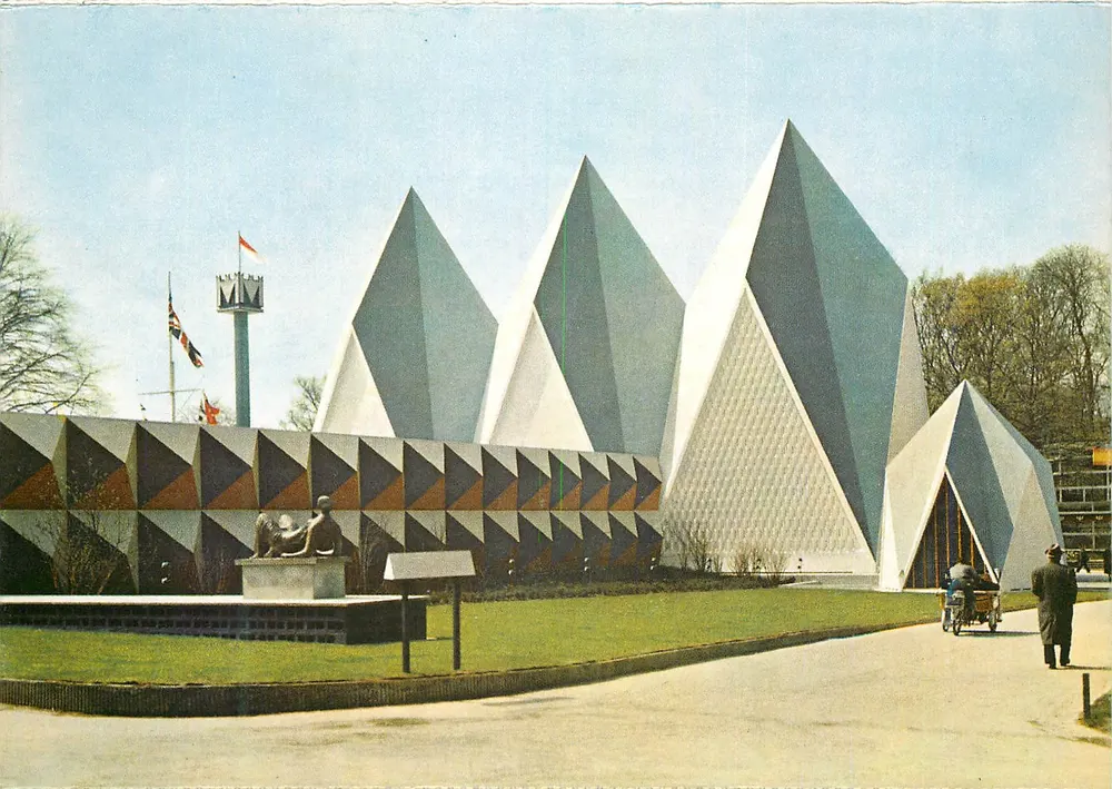 Pavillon von Großbritannien — Weltausstellung Brüssel 1958 — Exklusive Ausgabe Épicarte - Vorderseite