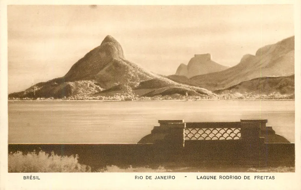 Rio de Janeiro — LAGUNE RODRIGO DE FREITAS — editor LITO TIPO GUANABARA - Frente