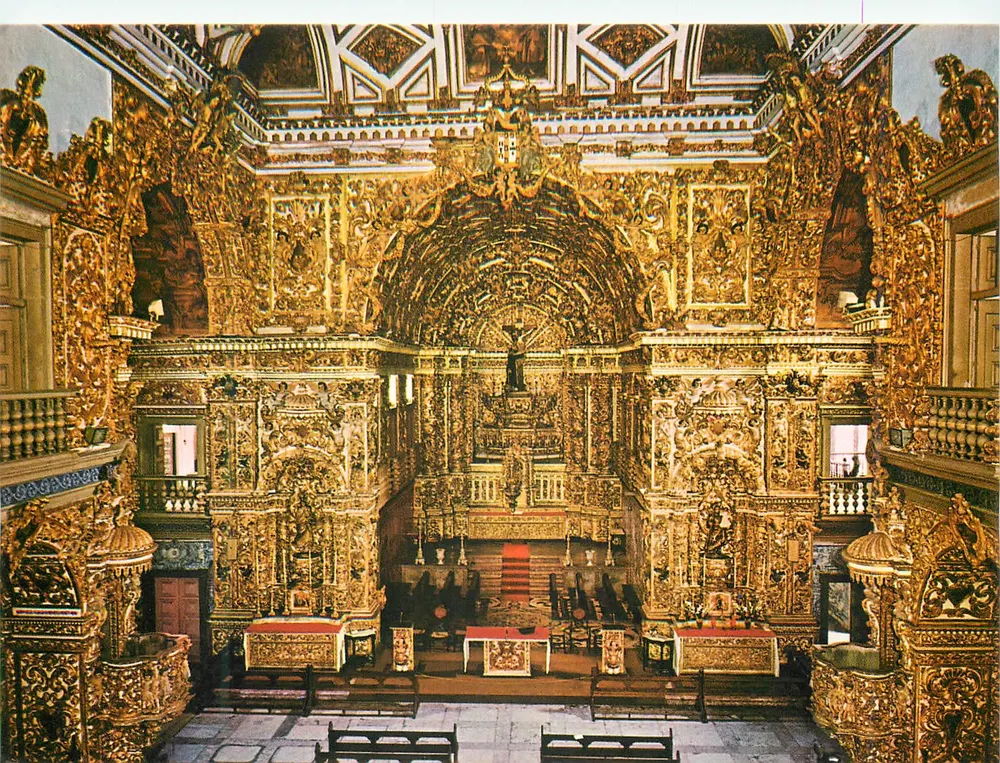 Innenansicht der Kirche Saint-François — Salvador, Bahia, Brasilien — Verlag Ambrosiana - Vorderseite