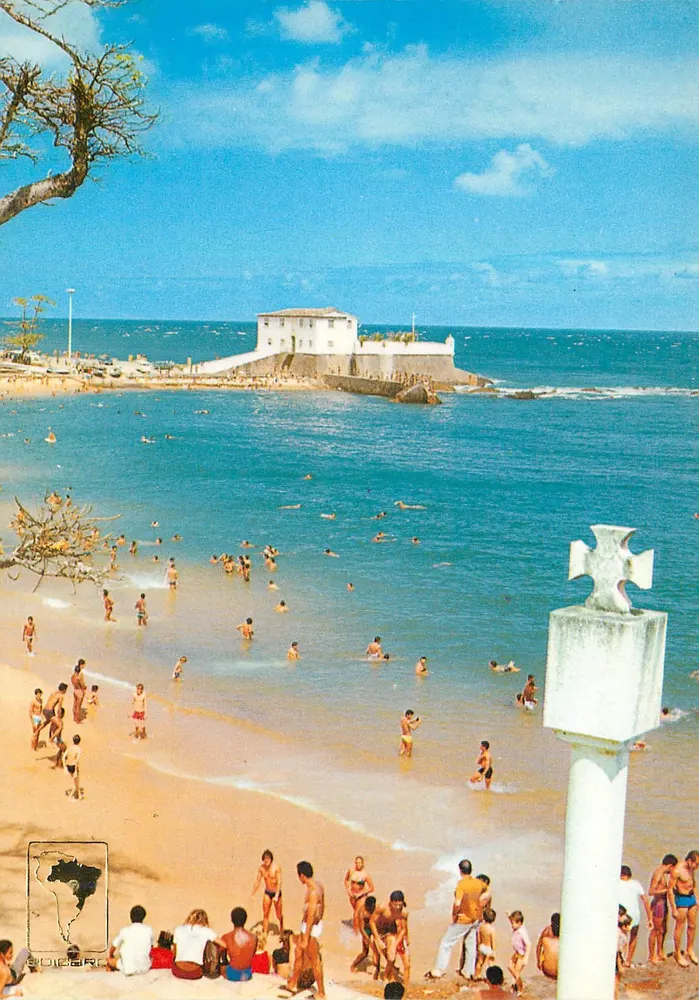 Praia da Barra Avenue mit Forte Santa Maria — Salvador, Bahia — Verlag RPC - Vorderseite
