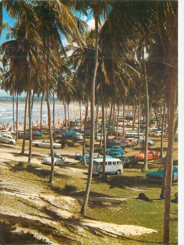 Praia de Piata mit seinen schönen Palmen — Salvador, Bahia, Brasilien — Verlag Parana-Cart, Nr. 47 - Vorderseite