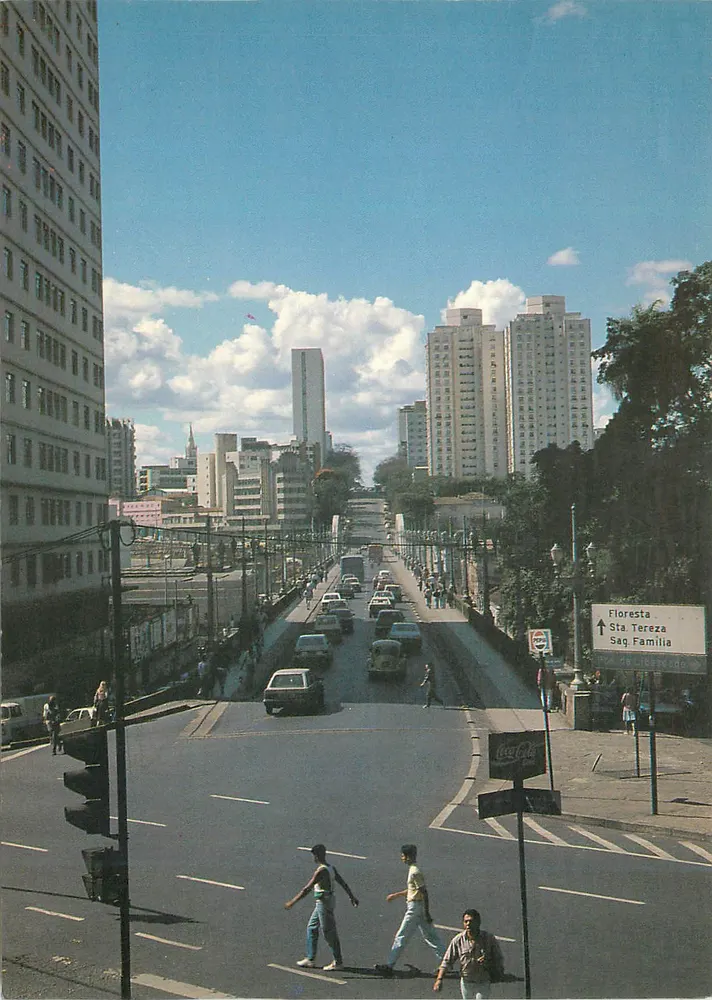 Belo Horizonte — Teilansicht — Viaduto Sta. Tereza — Foto Ruy Cascavel - Vorderseite