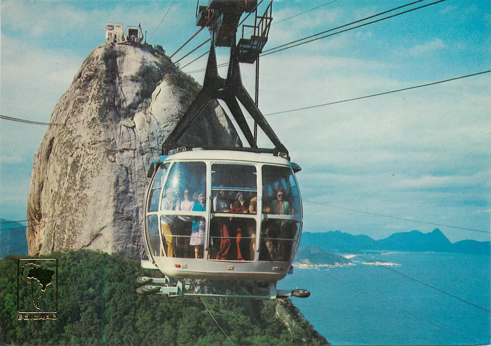 Rio de Janeiro — Seilbahn am Gipfel des Zuckerbergs — Verlag BRASIL 350 - Vorderseite