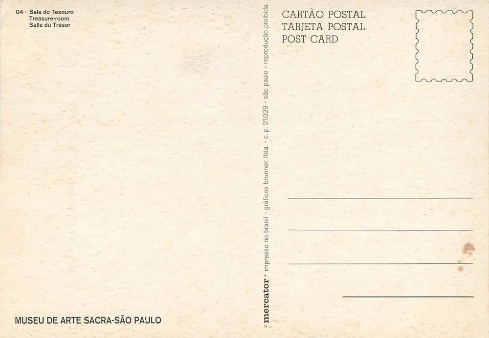 Schatzraum — Museum für Sakrale Kunst — São Paulo - Rückseite