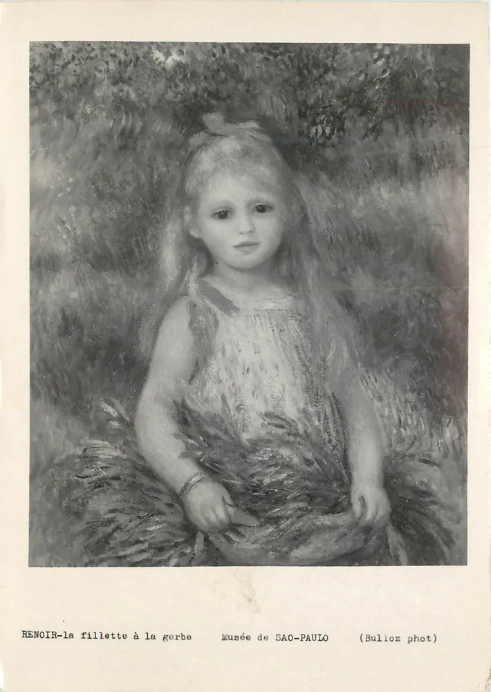 Renoir - Das Mädchen mit dem Strohstiel — fotografische Reproduktion — Bulloz phot - Vorderseite