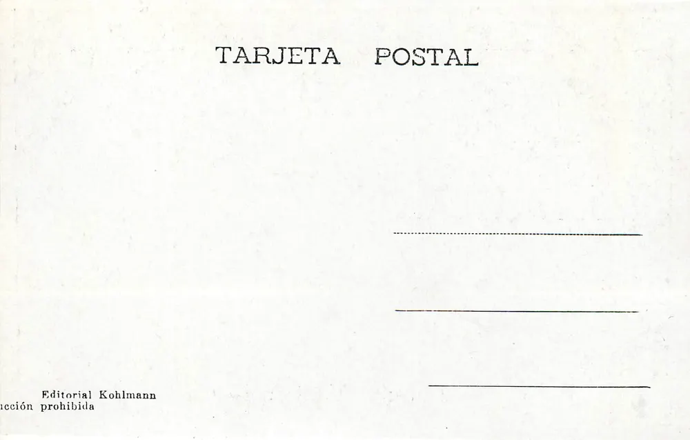 Cataratas del Iguazú — Salto San Martín — Foto M. 6258, Editorial Kohlmann - Rückseite