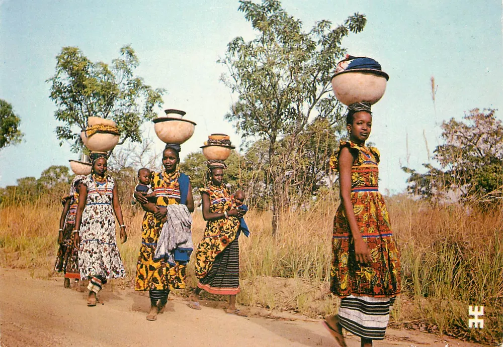 Peulh-Frauen — Burkina Faso, Provinz Comoé — Druckerei Pierron - Vorderseite