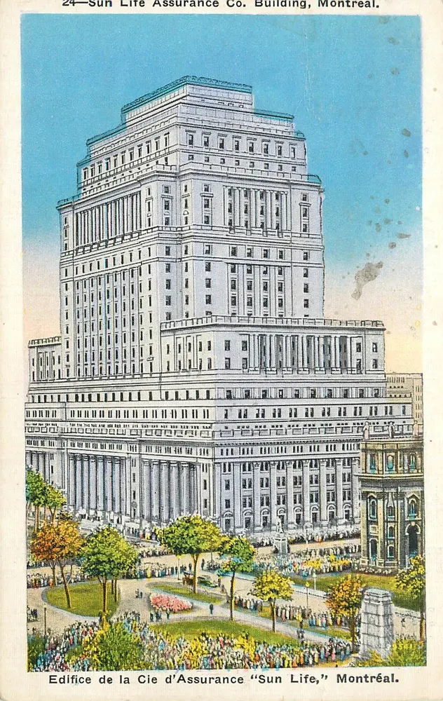 Edifice de la Cie d'Assurance "Sun Life," Montréal — 24 — Éditeur non visible - Recto