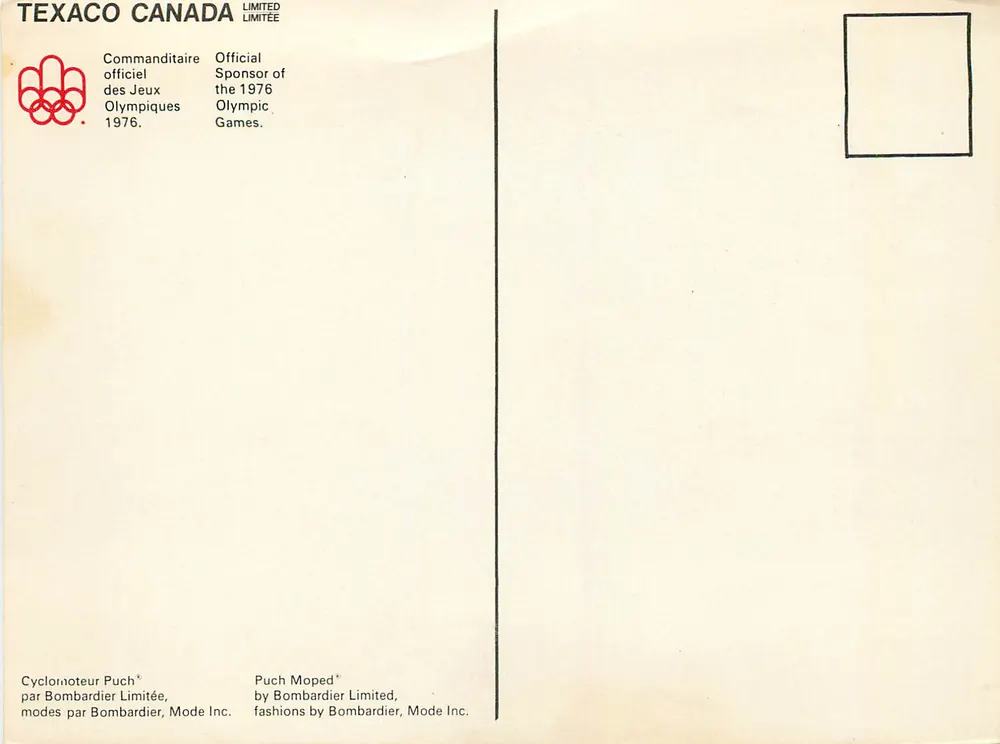 Guia turístico Texaco — Montreal 1976 — Texaco Canada Limited - Verso