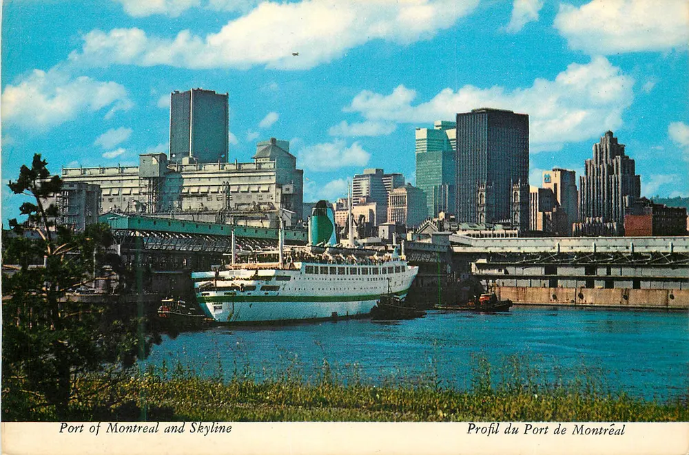 Porto de Montreal e Skyline — Perfil do Porto de Montreal — Benjamin-Montreal News Reg'd - Frente