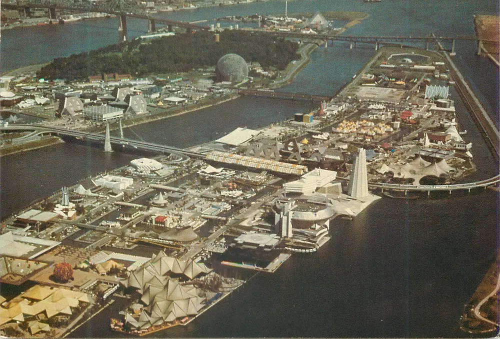 Exposição universal de 1967 — Montreal — editor Terre des Hommes, n° 1 PQ-1 - Frente