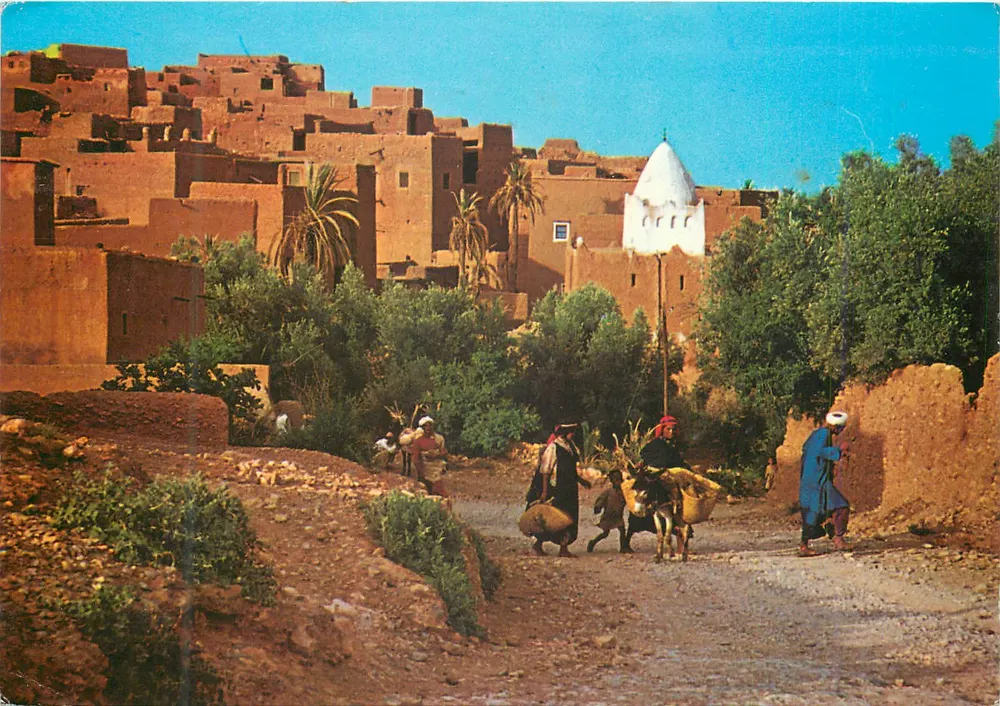 Tinerhir — vista pitoresca — COR DE MARRAKECH, n°411 - Frente