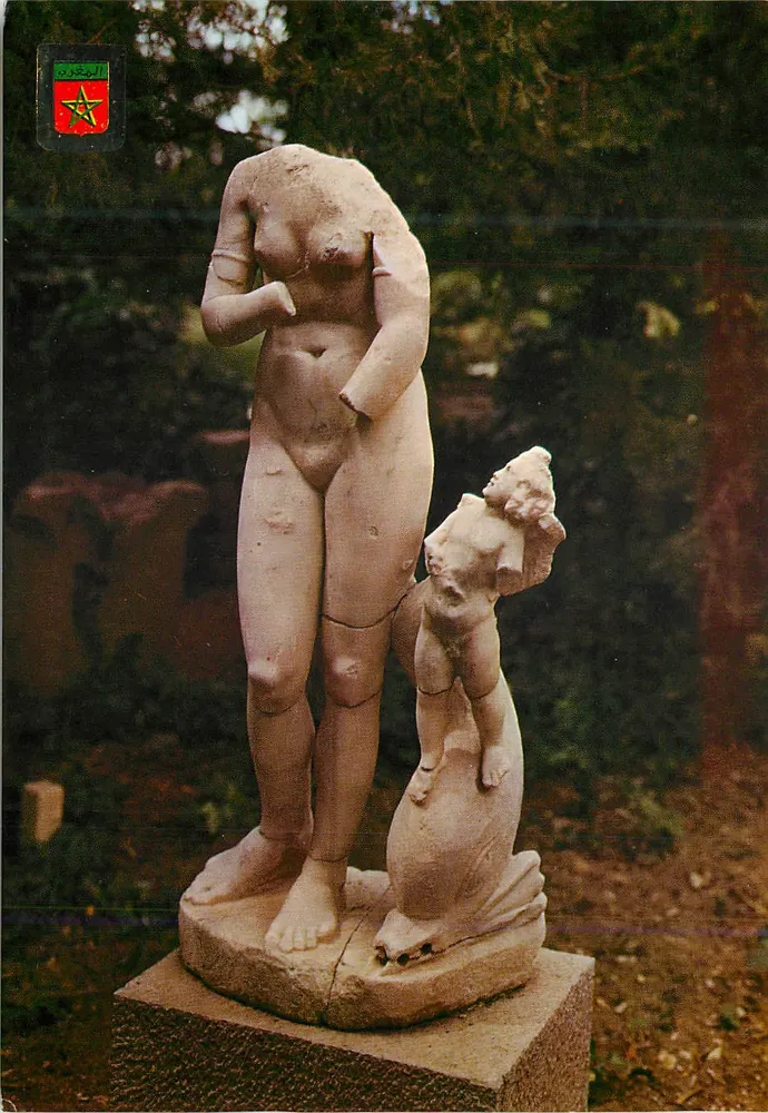 Estátua romana — mulher e criança — Editor FISA, série Volubilis - Frente