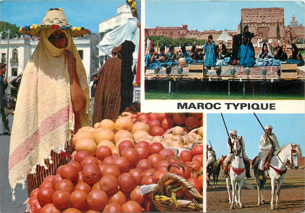 Marrocos típico — cena de mercado, dança e cavaleiros — Exclusivas FOTO ANTÓNIO - TANGER (Marrocos) n°15 - Frente