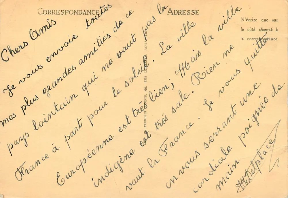 Casablanca — Rue de Marseille — L.L. n°280 - Verso
