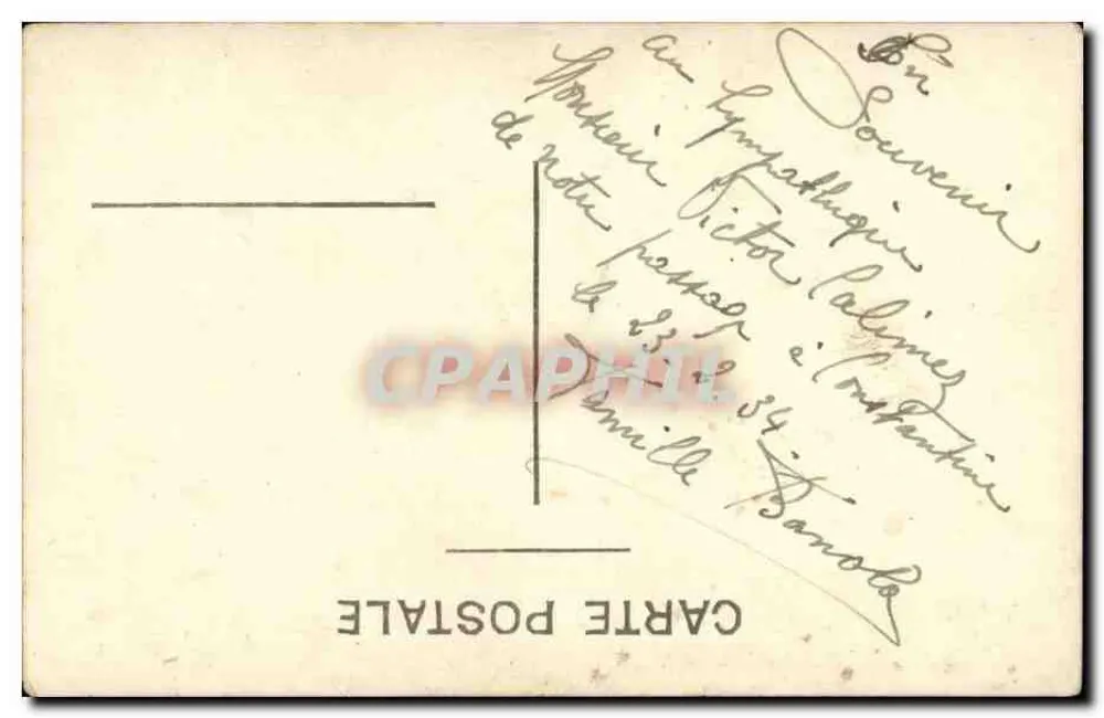 Zwei Tänzerinnen — Paris — Verlag Carte Postale - Rückseite