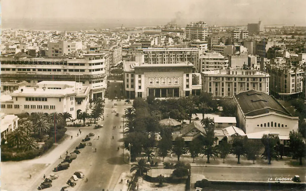 Place Lyautey — Stadtblick — Éditions La Cigogne - Vorderseite