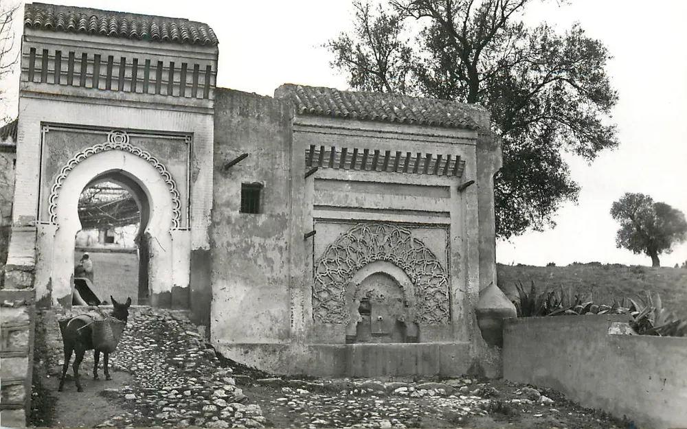 Meknès — Fontäne und Tor auf den Mauern — Édit « La Cigogne », Casablanca, Casablanca - Vorderseite