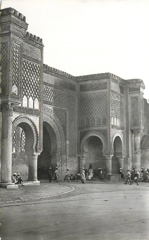 Meknès — Bab Mansour — Éditeur La Cigogne, Casablanca - Frente