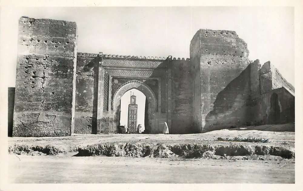 Meknès — Bab Berdaïne i Mezquita — Éditions SAPHO-FRANCE, Annecy - Awers