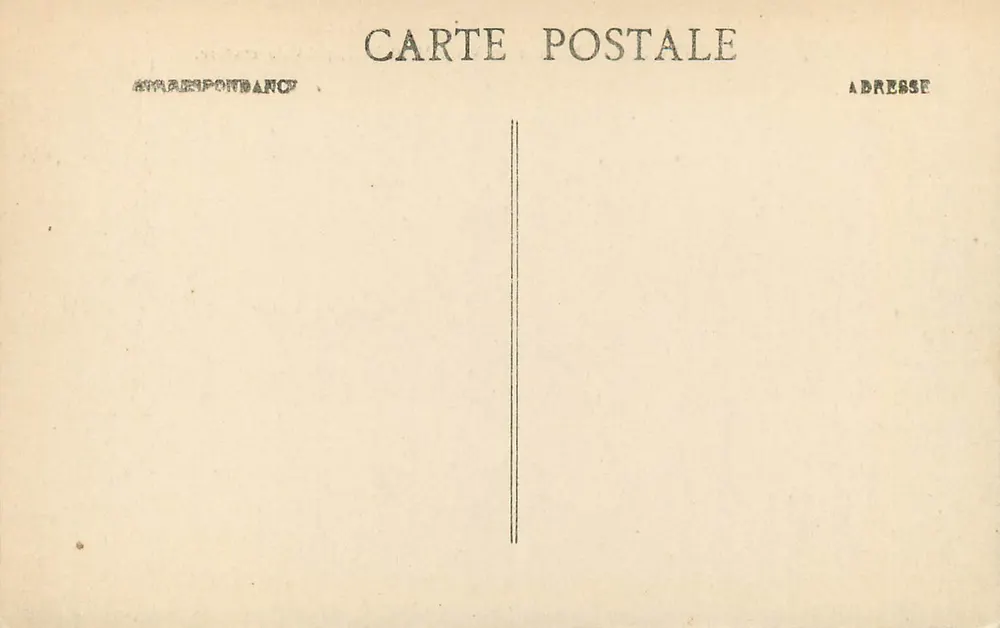 Mont-Pelé — V-förmige Rinne nahe dem Krater — Sammlung A. Benoit-Jeannette — Martinique - Rückseite