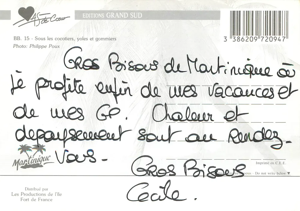 Laïgi — Martinique — Éditions Grand Sud, BB. 15 - Rückseite