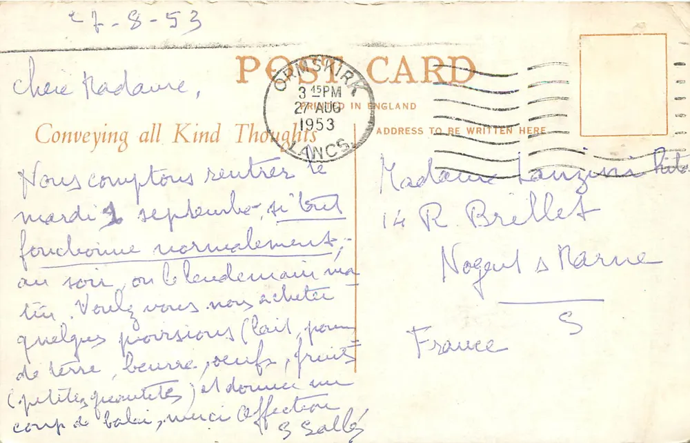 Rotten Row, Southport — widok promenady z kwiatami — wydawca nieznany, nr 31 - Rewers