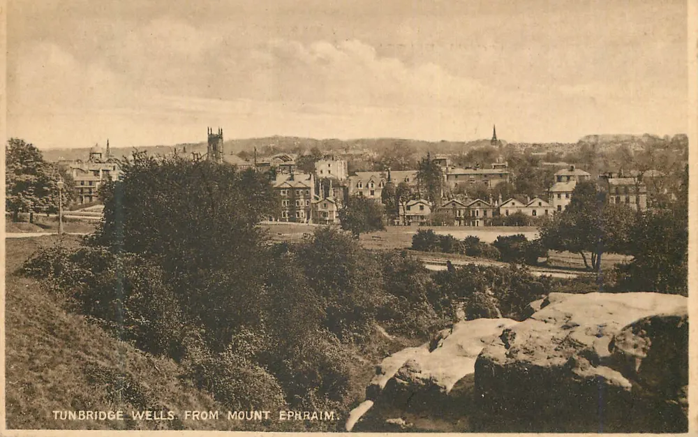 Tunbridge Wells — vista do Mount Ephraim — editor não identificado - Frente