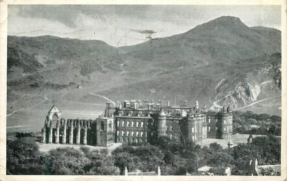Holyrood Palace und Arthur's Seat — Verlag Bauermeister (Mound Bookshop Ltd.) - Vorderseite