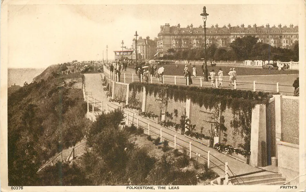 Folkestone, The Leas — Série Frith n°80376 - Frente