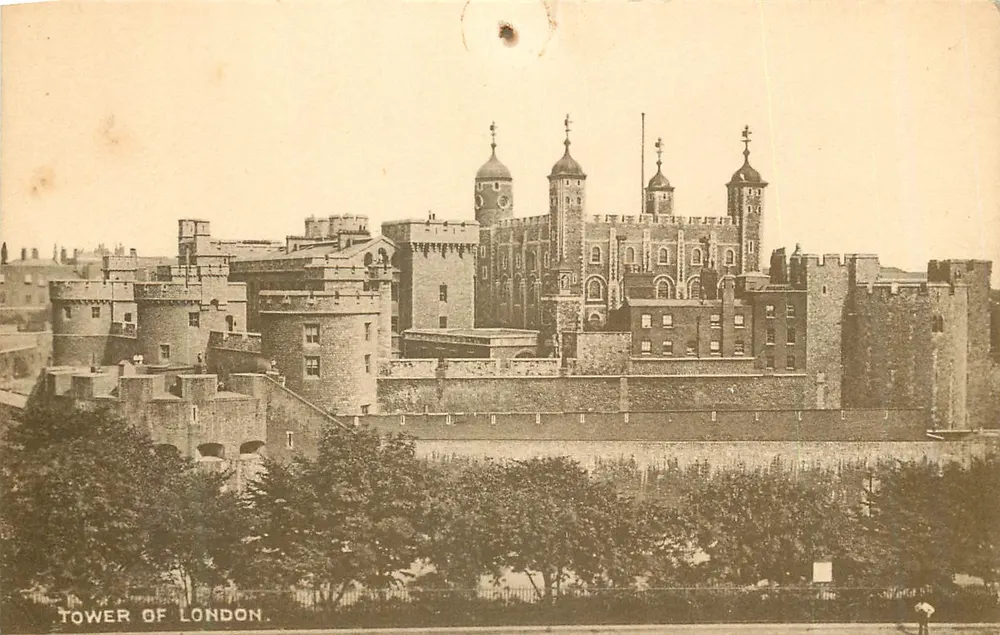 Tour de Londres — vue panoramique de la forteresse — Lesco, série 125 - Awers
