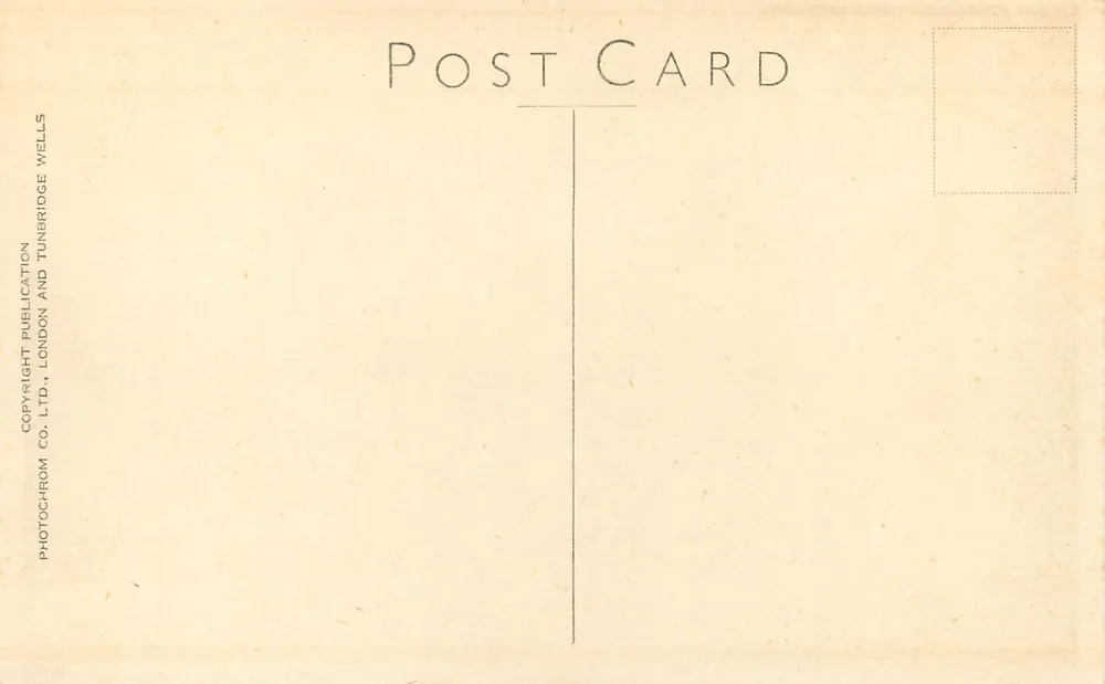 LONDRES, ABBEY DE WESTMINSTER DO DEAN'S YARD — editor PHOTOCHROM CO. LTD. n° 30701 - Verso