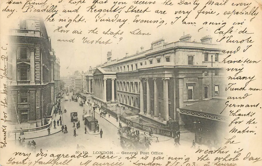 LONDRES — General Post Office — éditeur : London, N° 10 - Frente