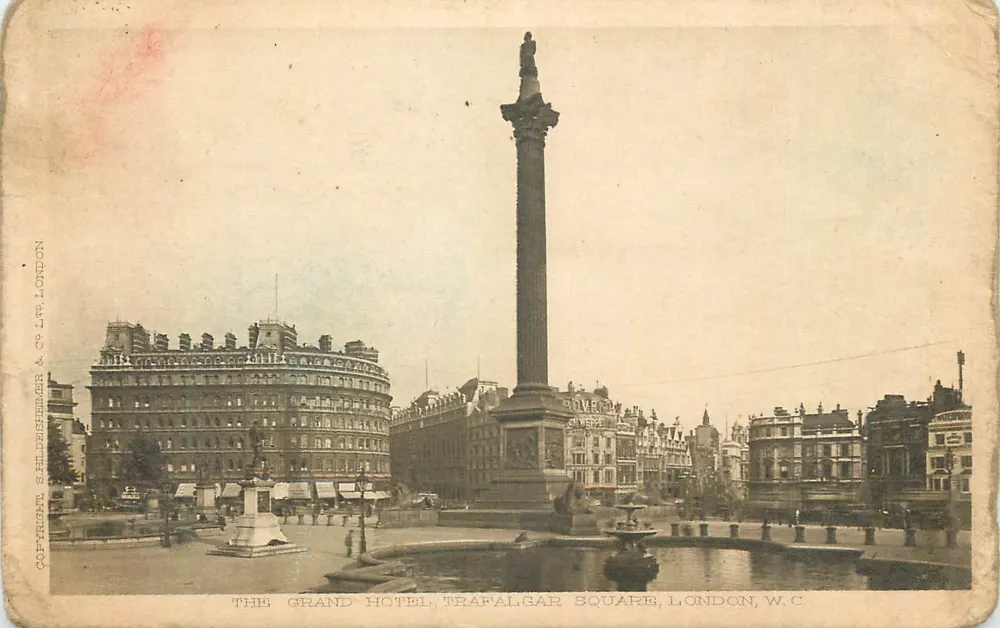 Das Grand Hotel, Trafalgar Square, London — Verlag E. Hildersheimer & Co. Ltd. — Seriennummer nicht sichtbar - Vorderseite