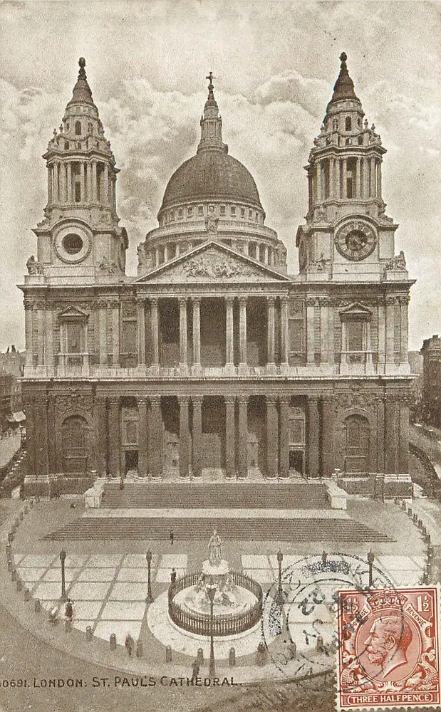 Londen: Sint-Pauluskerk — Fotochromo Wells n° 0691 - Voorkant
