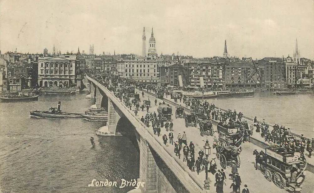 London Bridge — vista animada — Valentine & Series - Frente
