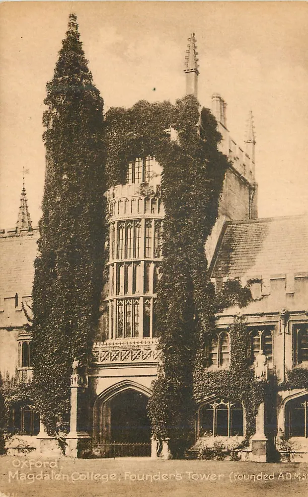 Oxford, Magdalen College, Founder's Tower — (Gegründet A.D. 1438) — Keith's Series - Vorderseite