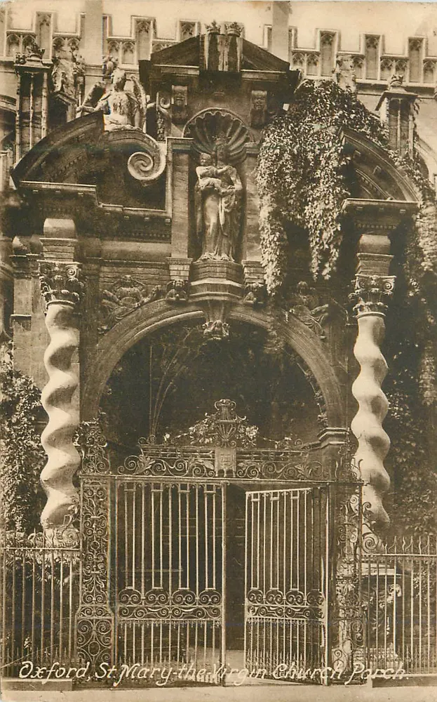 Oxford, St Mary the Virgin Church Porch — Verlag P. & Co. (Serie 3.50 PM) - Vorderseite