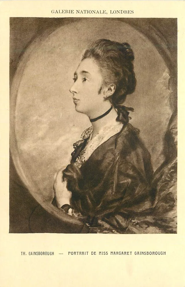 Porträt der Miss Margaret Gainsborough — National Gallery, London — Braun & Cie, Paris - Vorderseite