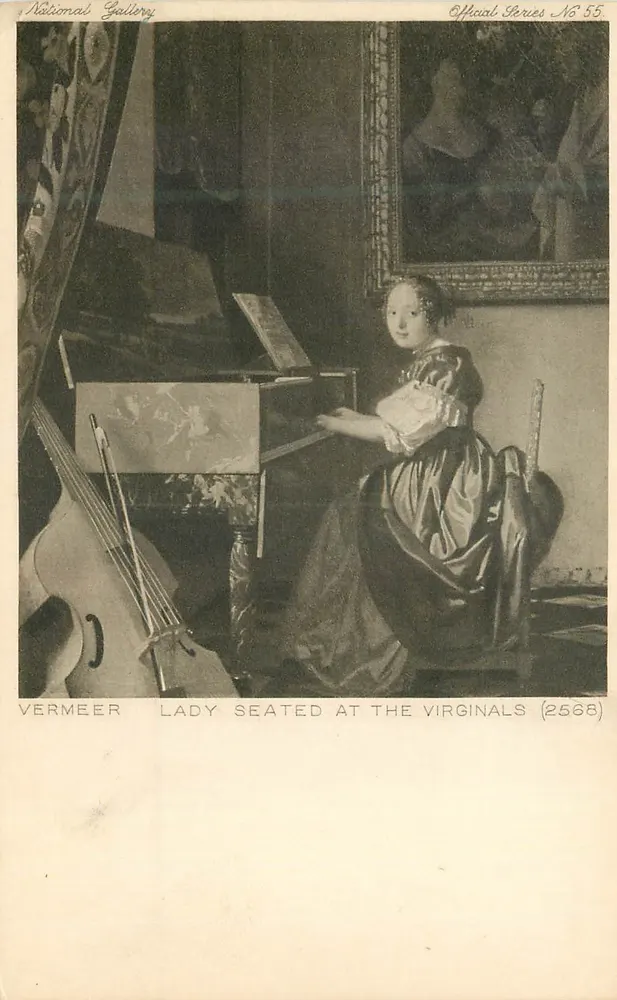 Lady Seated at the Virginals — Vermeer — National Gallery — Official Series No 55 - Vorderseite