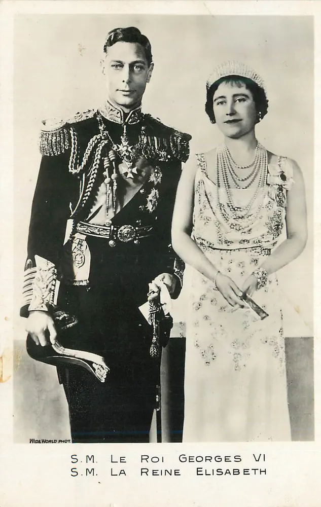 S.M. Der König Georg VI. und S.M. Die Königin Elisabeth — Wide World Photo - Vorderseite