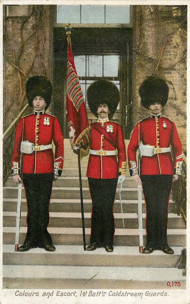 Colours and Escort, 1st Battalion Coldstream Guards — A. & G. Taylor's 'Orthochrome' Series - Vorderseite