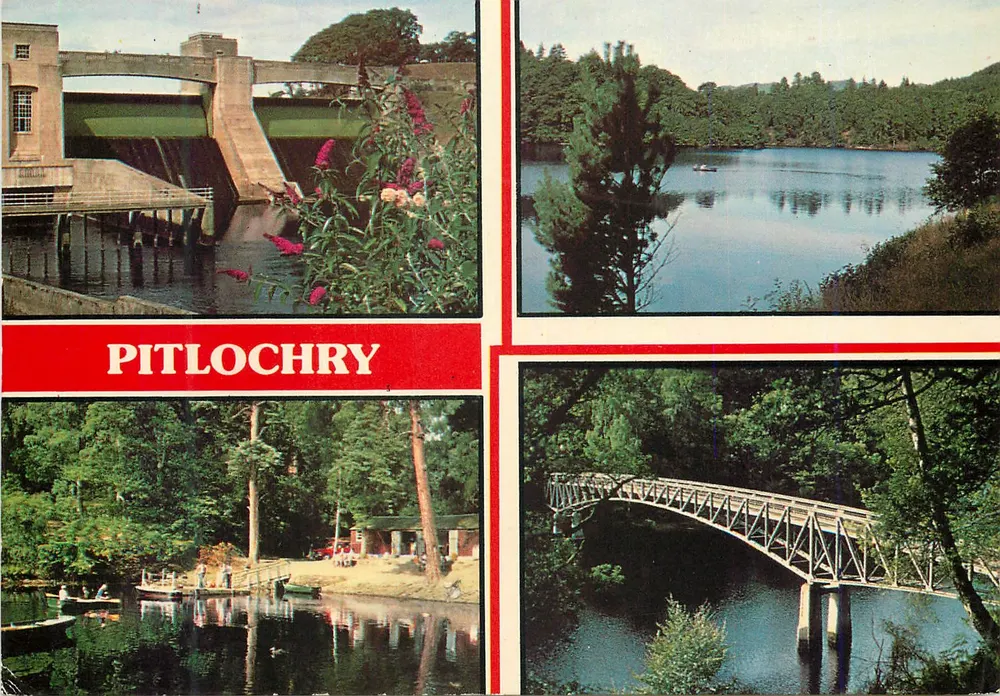 Pitlochry — Loch Faskally e o Barragem — Braemar Films Ltd, série 5267(4) - Frente