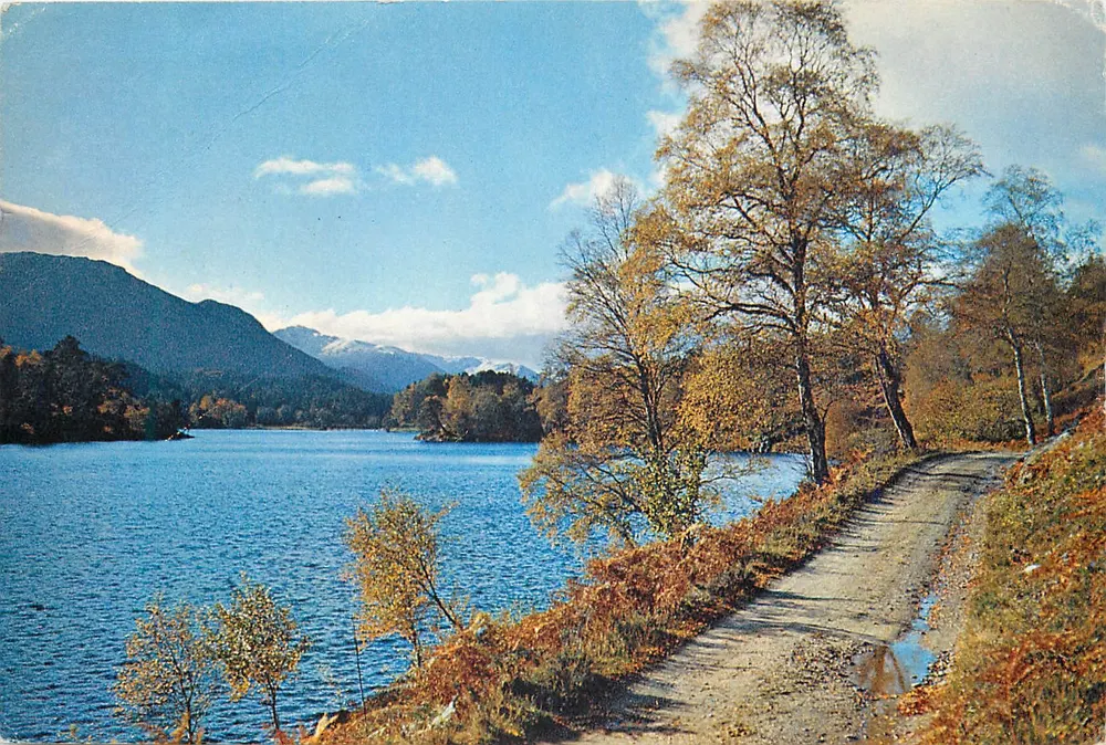 Loch Baneveian — Glen Affric, Highlands — J. Arthur Dixon Studios, n°3643 - Frente
