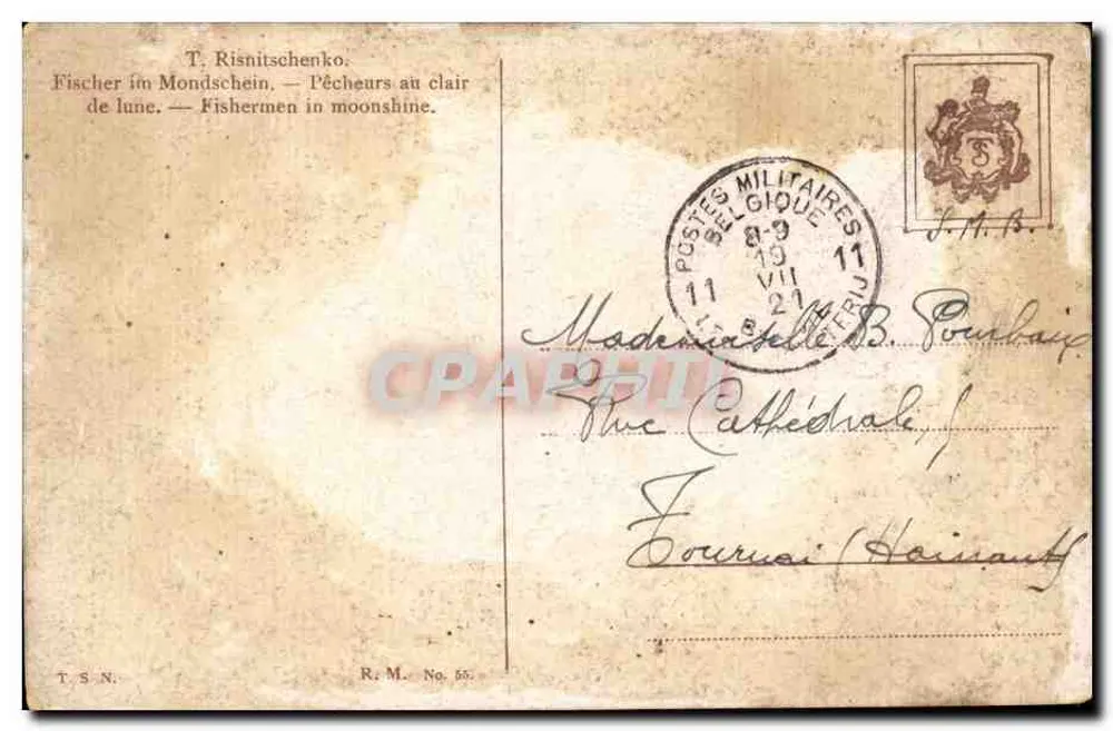Fischer am Mondlicht — T. Risnitschenko — R.M. Nr. 65 - Rückseite