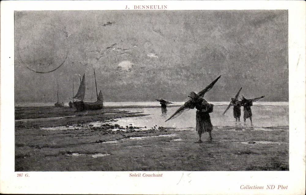Soleil Couchant — J. Denneulin — Collections ND Phot, n° 207 G - Recto