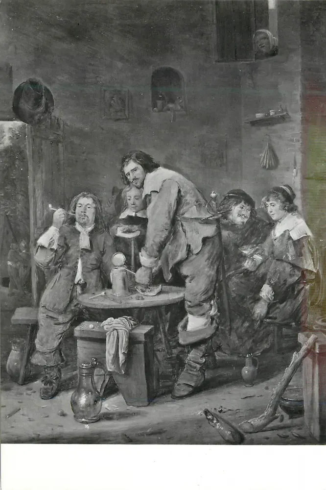 Interior de tabac — cena de grupo — Frans Halsmuseum — Haarlem - Frente